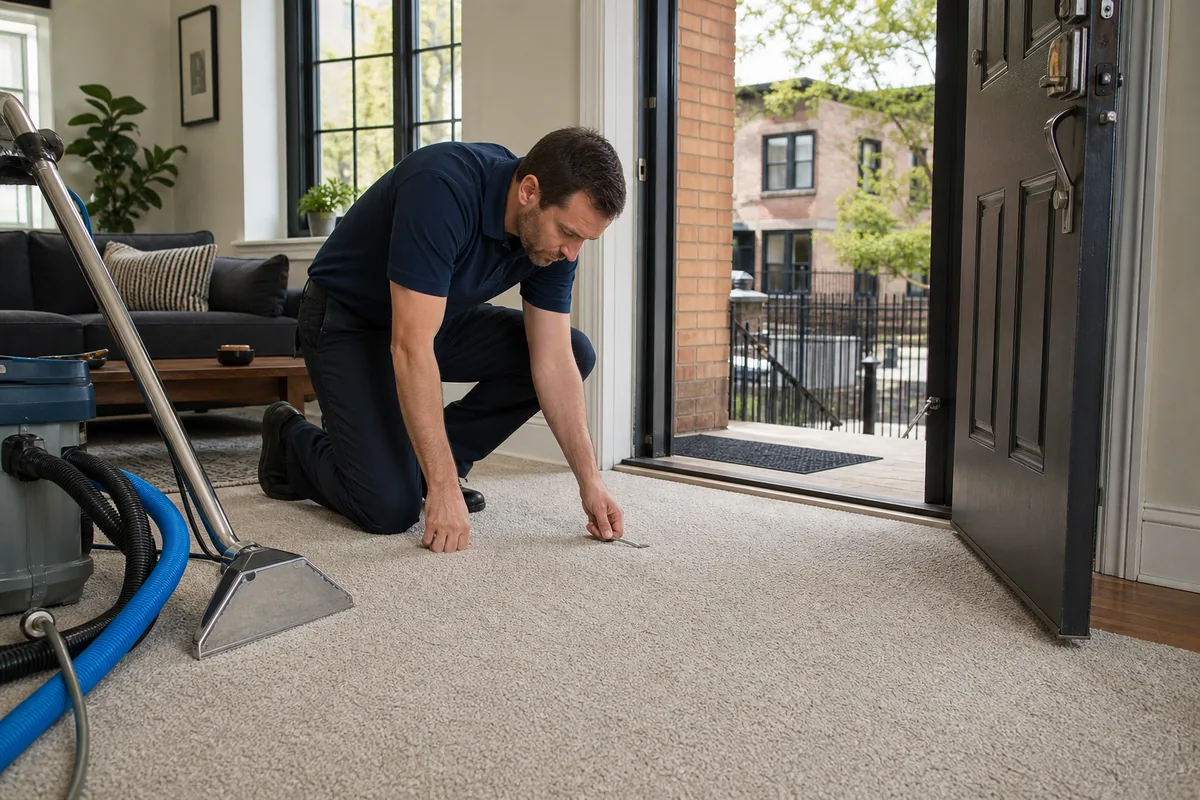 Hammond home prepared for hammond carpet & upholstery cleaning with a clear access path