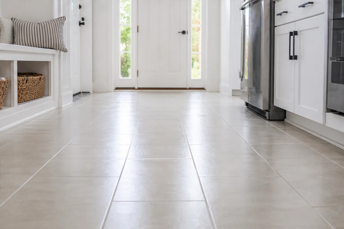 Finished tile & grout cleaning in st. john, indiana area in a St. John home