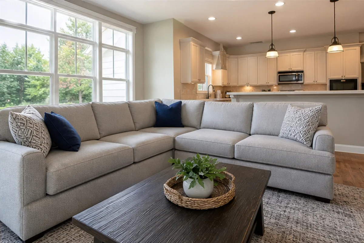 Finished upholstery cleaning in crown point, indiana area in a Crown Point home
